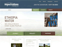 Tablet Screenshot of impactnations.com